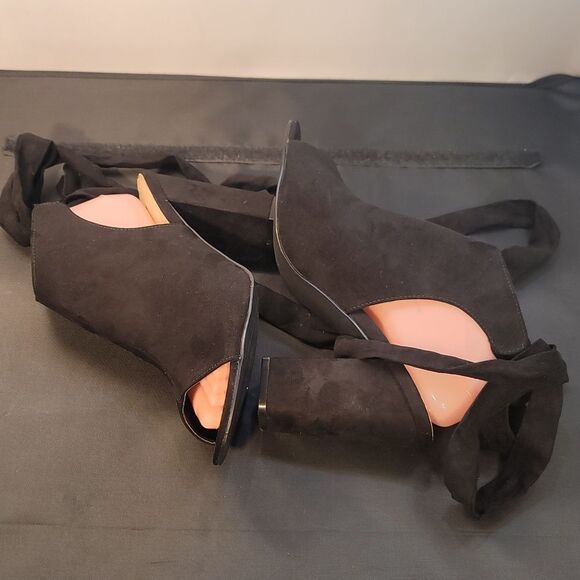 BRAND NEW JUSTBAF BLOCK-HEEL WIDTH OPEN-TOE LACE-UP SANDAL - Picture 10 of 16